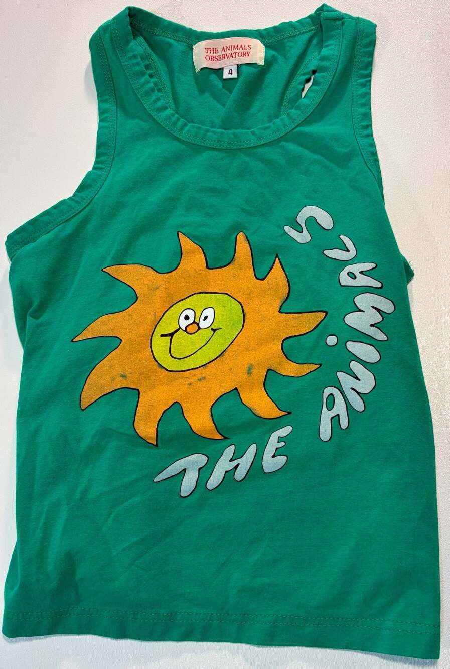 The Animals Observatory Green Sun Graphic Tank Top